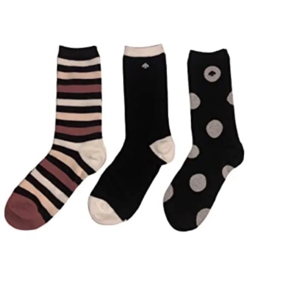 KATE SPADE NEW YORK SOCK TRIO BOXED SET NWT